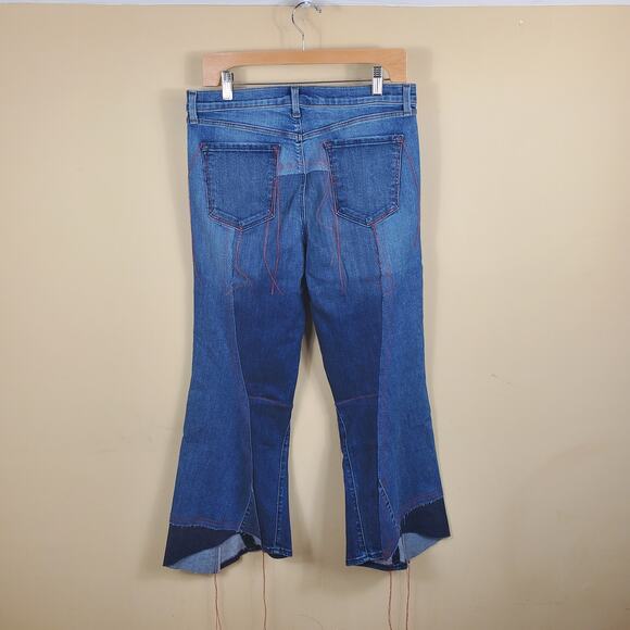 J Brand X Kozaburo Jolene High-rise Cropped Deconstructed Jean Size 30 - Picture 2 of 10